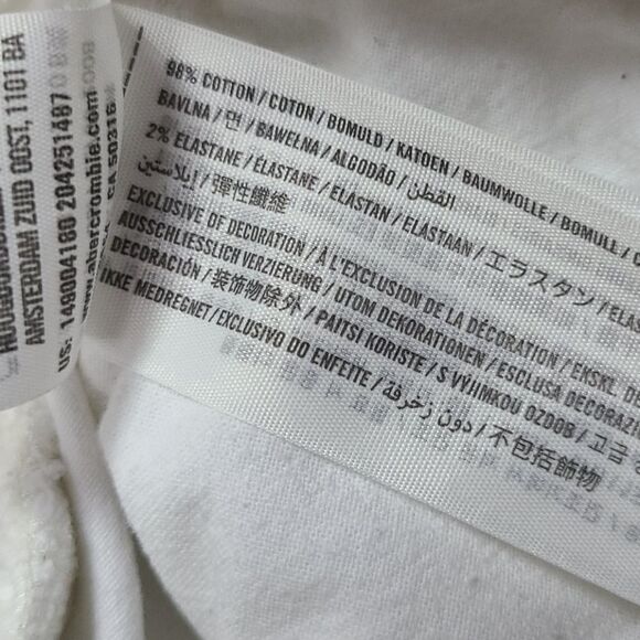 Abercrombie & Fitch Solid White Chino Shorts Size 2/26 Casual Preppy A+F - Picture 6 of 8